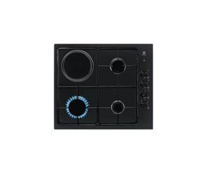 Table de cuisson mixte 4 feux noir EGL62821OB