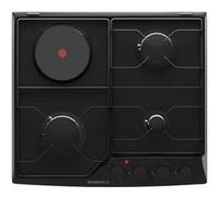 Table de cuisson mixte 58cm 4 feux noir De Dietrich DPE4610BM G
