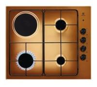 Electrolux Table de cuisson mixte EGL62821OT 60 cm 4 feux marron G