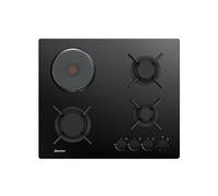 Table de cuisson mixte 60cm 4 feux noir SPG3601BM
