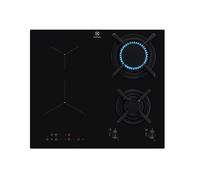 Serie 300 KDI640713K - Table de cuisson mixte induction et gaz - 4 plaques de cuisson - Niche - largeur : 56 cm - profondeur : 49 cm - noir