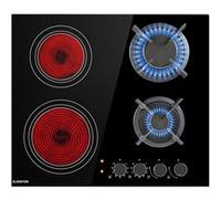 Table de cuisson MultiChef 4 Combi gaz/vitrocéramique 4 zones Noir G