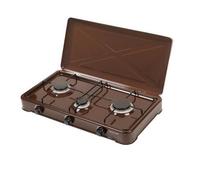 Ravanson Table de cuisson de comptoir K-03BR Gaz 3 brûleurs Brun
