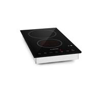 Table de cuisson - VariCook Domino - Plaque vitrocéramique - 3000W - Minuterie - Tactile - Argent