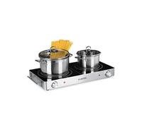Plaque de cuisson KLARSTEIN VariCook Duo - Foyers vitrocéramique 20cm & 16,5cm - 3000W - Inox argent