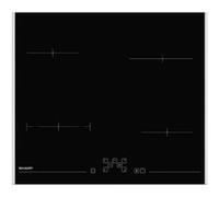 Sharp KH-6V08FT0K plaque Noir Intégré 59 cm Plaque avec zone à induction 4 zone(s)