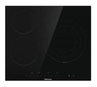 Table de cuisson vitrocéramique 60cm 3 feux 5700w noir Hisense E6332BSCE Noir G