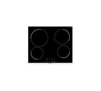 Table de cuisson vitrocéramique 60cm 4 feux 6300w noir Brandt BPV1641B noir G