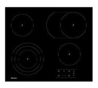 Table de cuisson vitrocéramique 60cm 4 feux noir Sauter SPV464EB noir G