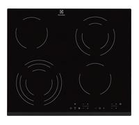 Electrolux Plaque vitrocéramique EHF6343FOK – 4 plaques – niche 56×49 cm – cadre biseauté – Noir