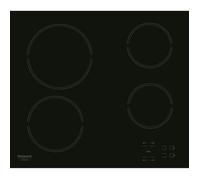 Table de cuisson vitrocéramique - HOTPOINT - HR631C - 4 foyers - 60 cm - Noir