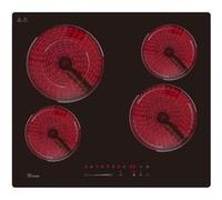 TRIOMPH Table de cuisson vitrocéramique 4 feux 6500W TRCPV4650B Black Black