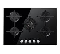 Plaque Gaz GOA 7523/NB 1750W 5 Foyers Dispositif d'Arrêt de Flamme Verre Noir