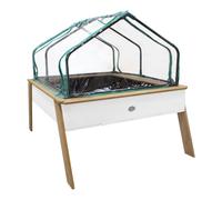 Table de culture linda avec serre marron-blanc