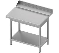 Table de Déchargement Inox pour Lave Vaisselle à Capot avec Etagère - Raccordement Droite - Stalgast