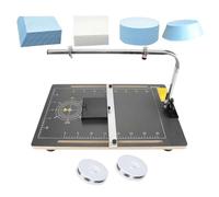 Table de découpe de mousse à fil chaud, machine électrique de table pour éponges en polystyrène - Température réglable, angle de coupe de 0 à 45°, rayon de tangente de 17 cm/27 cm, hauteur de coupe de