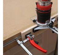 Table de défonceuse centrale pour table de sciage, tables de travail du bois, 30/40/50/60 cm, fente à onglet en T avec guide en aluminium compatible (30 cm)