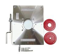 Table de défonceuse multifonctionnelle en alliage d'aluminium, plaque d'insertion, machine à graver, outil pour le travail du bois, établi