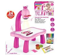 Table De Dessin Avec Projecteur Led Pour Enfants, Tableau De Peinture, Bureau Avec Musique Légère, Apprentissage Éducatif, Cadeaux, Livraison Directe