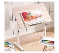 Table de dessin d'artiste avec plateau inclinable réglable - Table de dessin extra large pour studio d'art, loisirs créatifs et écriture - Table de peinture réglable en hauteur (160 x 40 cm)