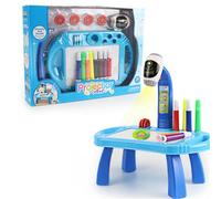 Table De Dessin De Peinture Pour Enfants, Projecteur Led, Jouets Montessori, Arts Et Artisanat Pour Enfants, Stylo De Cahier, Jouet De Bureau Pour Tout-Petits