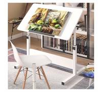 Table de dessin extra large avec plateau inclinable, bureau d'artiste réglable en hauteur pour l'art, l'artisanat et l'écriture, station de travail polyvalente