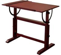 Table de dessin extra large en bois, hauteur et angle réglables, avec plateau inclinable et règle carrée en T, pour studio de peinture, bureau, travaux d'art, écriture