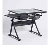 Table de dessin polyvalente à hauteur réglable pour la maison, le bureau, élégante table d'artisanat avec rangement, parfaite pour les artistes et les artisans, design moderne