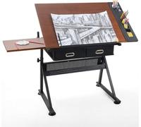 Table de dessin réglable avec bureau Sto ble pour projets d'artisanat et de bureau à domicile et table en érable pour artistes, créatifs et designers