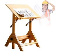 Table de dessin réglable en hauteur, bureau debout avec support octogonal, angle de bureau réglable de 0° à 45°, plage de hauteur 88-98 cm