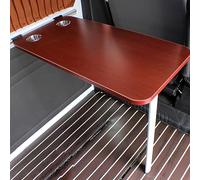 Table de dinette murale pliante pour camping-car avec supports en acier réglables - Bureau en acajou peu encombrant pour la maison, le bureau, la chambre à coucher, la cuisine (taille : 39 x 79 cm)