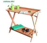 Table De Fleurs En Bois De Pin, Table De Jardinage Pour Rempoter