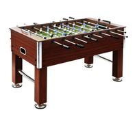 Table De Football Avec Pieds Réglables Acier 60 Kg 140x74,5x87,5 Cm Marron Multicolore
