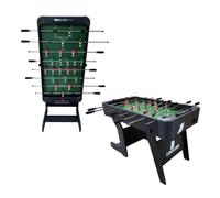 Table de football pliable Baby-foot Accessoires inclus, noir