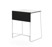 Table de formation empilable Junior 66,5 x 52,5 cm - Blanc / Pieds chromés