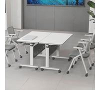 Table de Formation Pliante, Table de conférence rectangulaire à roulettes, Bureau modulaire pour réunions, Formations, Domicile et Salle de Classe