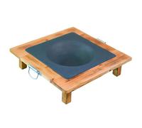 Table de Foyer en Bois Massif en Fonte, brasero, poêle de Chauffage, Barbecue, poêle à Charbon de Bois Domestique, Foyer carré en métal, cheminée de Jardin, Patio