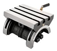 Table de fraisage inclinable et rotative réglable avec 3 rainures en T manivelle, robuste for le meulage Pour perceuse à colonne(10 x 7 inch)