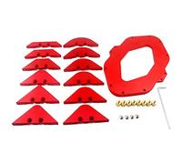 Table de fraisage R5-R35 T10-T30 Gabarit d'angle rond en alliage d'aluminium Jauge oblique Travail du bois Filet Rayon d'arc