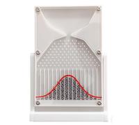 Table de Galton 12 x 18 cm avec Courbe en Cloche, démonstration de Loi statistique Efficace, Outil Scientifique(White)