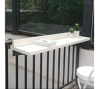 Table de Garde-Corps de Balcon extérieur, Table d'ordinateur Pliante Suspendue, comptoir de Bar à la Maison, Table de Salle à Manger en Alliage d'aluminium résistant au Soleil et à la rouill