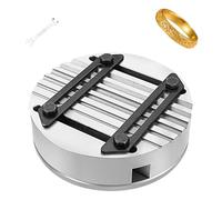 Table de gravure pour bijoux robuste, support de fixation rond pour bracelet en or avec 6 types de fentes, fixation double, écart réglable, accessoire de support de gravure pour bijoux