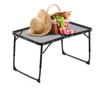Table de gril portable, table de camping pliante antidérapante, antirouille, résistante aux intempéries, fournitures de voyage peu encombrantes pour l'extérieur, le camping-car, les voyages, les fêtes