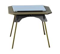 Table de grill de camping - Petit bureau de pique-nique portable pliable, pieds amovibles | Support réglable en hauteur légère pour patio, cour, barbecue, plage, cuisine en plein air, et