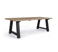 Table de jardin 10 personnes Bizzotto Rolland 240 x 100 cm - Anthracite
