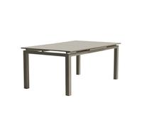 DCB Garden Table de jardin extensible Zahara aluminium 180–240 cm Taupe 10 places