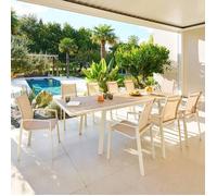 Table de jardin 10 places Pavane extensible argile - Hespéride