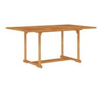 Teck Table de Salle à Manger d'Extérieur Jardin 180 x 90 x 75 cm vidaXL