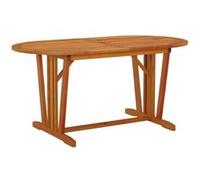 vidaXL Table de jardin 160x85x75 cm Bois d'eucalyptus solide 316071