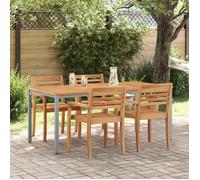 Table De Jardin Vidaxl 180x90x75 Cm En Bois D'acacia Massif Et Métal